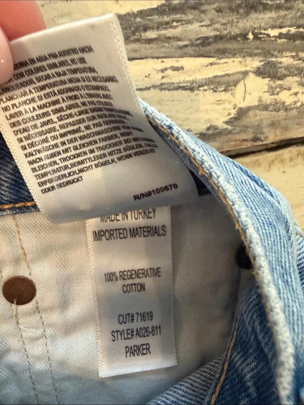 Agolde PARKER VINTAGE CUT OFF SHORT